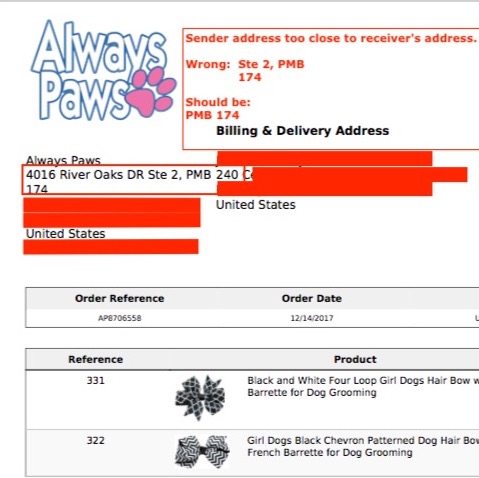 Solved Ship From Address Runs Into Ship To Address On Delivery