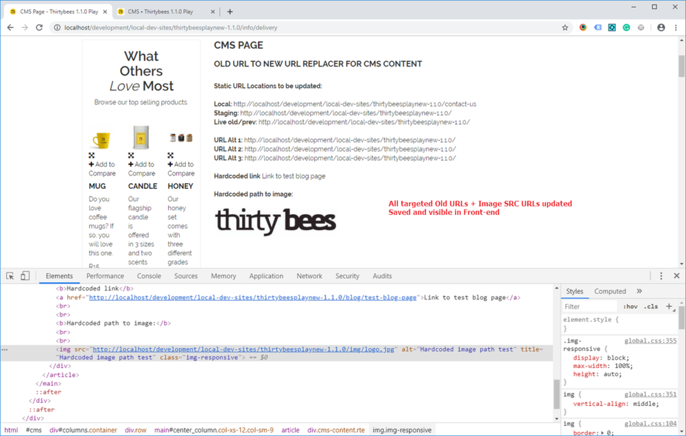 updated links and images in frontend cms page.png