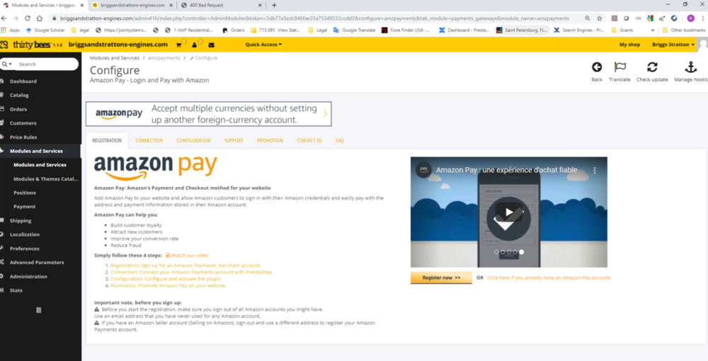 Amazon Pay set up messed up.PNG